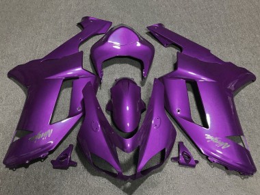 2007-2008 Kawasaki ZX6R Motorcycle Fairings - Purple UK Manufacturers