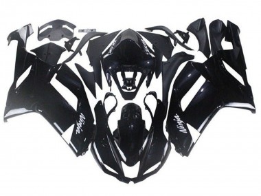 2007-2008 Kawasaki ZX6R Abs Motorcycle Fairings - Glossy Black UK Manufacturers