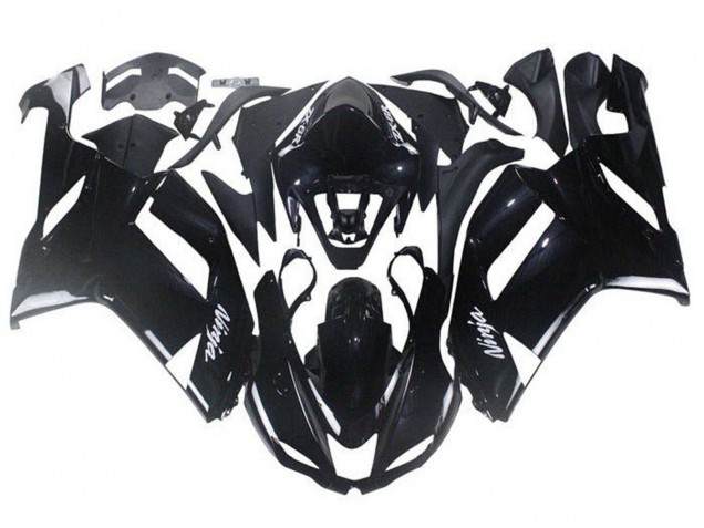 2007-2008 Kawasaki ZX6R Abs Motorcycle Fairings - Glossy Black UK Manufacturers