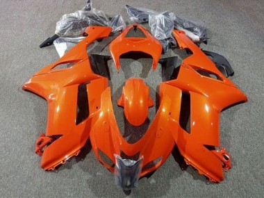 2007-2008 Kawasaki ZX6R Abs Motorcycle Fairings - Orange UK Manufacturers