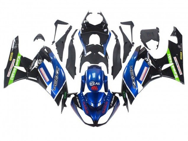 2009-2012 Kawasaki ZX6R Motorcycle Fairings - Blue Glossy Black Red Green UK Manufacturers