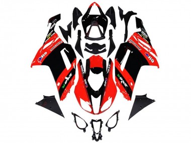 2013-2018 Kawasaki ZX6R Motorcycle Fairings - Red Black Elf UK Manufacturers