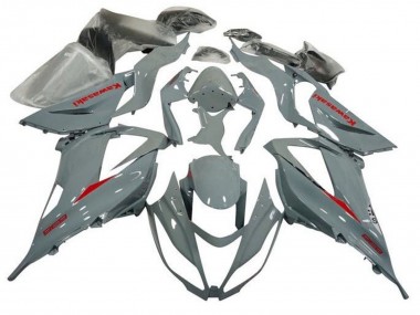 2013-2018 Kawasaki ZX6R Motorcycle Fairing - Nardo Grey Red UK Manufacturers