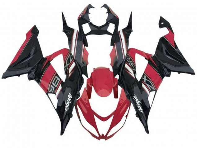 2013-2018 Kawasaki ZX6R Motorcycle Fairings - Red Black White UK Manufacturers
