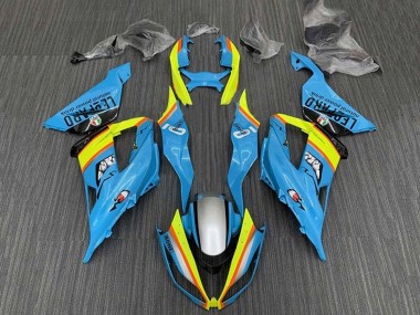 2013-2018 Kawasaki ZX6R Motorcycle Fairings - Light Blue Yellow Orange Black Silver UK Manufacturers