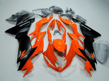2019-2022 Kawasaki ZX6R Motorcycle Fairings - Orange Matte Black UK Manufacturers