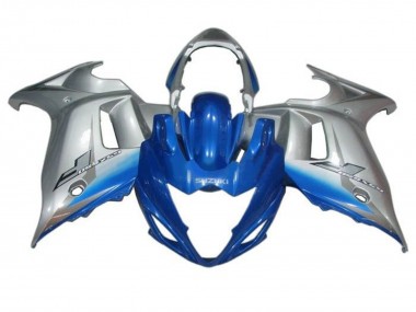 2008-2013 Suzuki GSX650F Motorcycle Fairings - Blue Silver UK Manufacturers