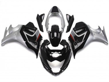 2008-2013 Suzuki GSX650F Motorcycle Fairings - Glossy Black Silver UK Manufacturers