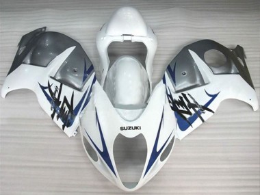 1996-2007 Suzuki GSXR 1300 Hayabusa Motorcycle Fairings - White Silver Blue UK Manufacturers