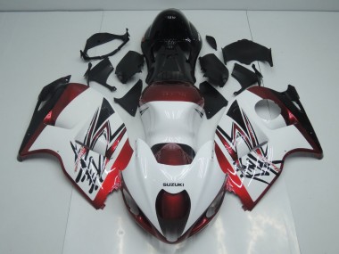 1996-2007 Suzuki GSXR 1300 Hayabusa Motorcycle Fairings - White Candy Red Black UK Manufacturers