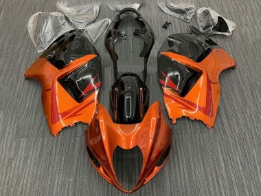 1996-2007 Suzuki GSXR 1300 Hayabusa Motorcycle Fairings - Orange Black Red UK Manufacturers