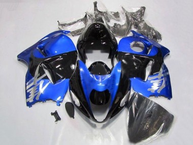 1996-2007 Suzuki GSXR 1300 Hayabusa Motorcycle Fairings - Blue Chrome Black UK Manufacturers