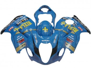 1996-2007 Suzuki GSXR 1300 Hayabusa Motorcycle Fairings - Blue Gold Black Rizla UK Manufacturers