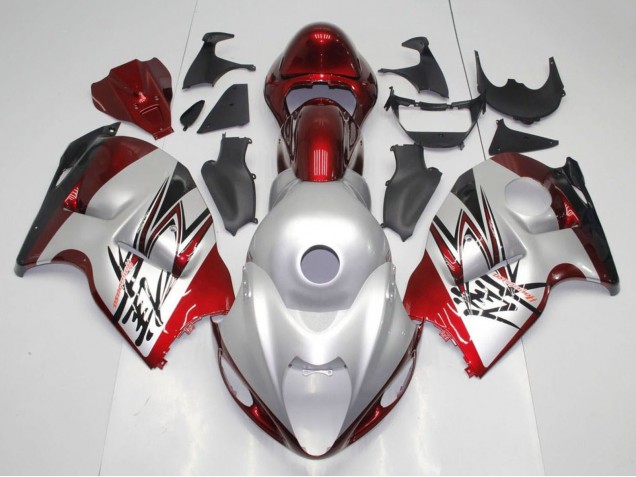 1996-2007 Suzuki GSXR 1300 Hayabusa Motorcycle Fairings - Silver Candy Red Black UK Manufacturers