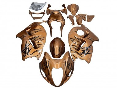 2008-2020 Bronze Black Flame Suzuki GSXR 1300 Hayabusa Motorcycle Fairings UK Manufacturers