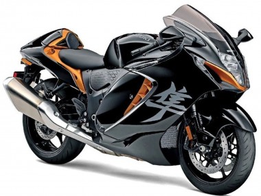 2021-2025 Black Gold Suzuki GSXR 1300 Hayabusa Motorcycle Fairings UK Manufacturers
