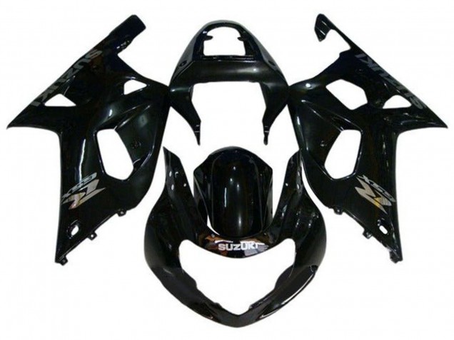 2000-2002 Suzuki GSXR1000 Motorcycle Fairings - Glossy Black Chrome UK Manufacturers