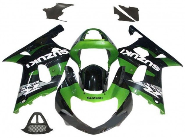 2000-2002 Suzuki GSXR1000 Motorcycle Fairings - Green Glossy Black Grey White UK Manufacturers