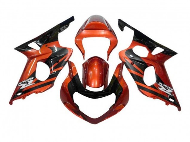 2000-2002 Suzuki GSXR1000 Motorcycle Fairings - Orange Black UK Manufacturers