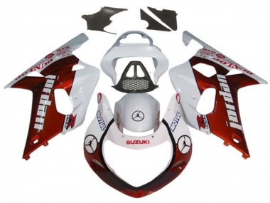 2000-2002 Suzuki GSXR1000 Motorcycle Fairings - White Red Jordan UK Manufacturers
