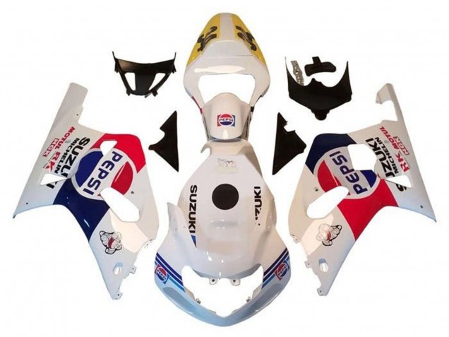 2000-2002 Suzuki GSXR1000 Motorcycle Fairings - White Red Blue Pepsi UK Manufacturers