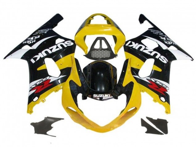 2000-2002 Suzuki GSXR1000 Motorcycle Fairings - Yellow Glossy Black White Red UK Manufacturers
