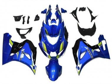 2017-2024 Suzuki GSXR1000 Motorcycle Fairings - Blue Green Black Ecstar UK Manufacturers