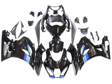 2017-2024 Suzuki GSXR1000 Motorcycle Fairings - Black Blue Stripe UK Manufacturers