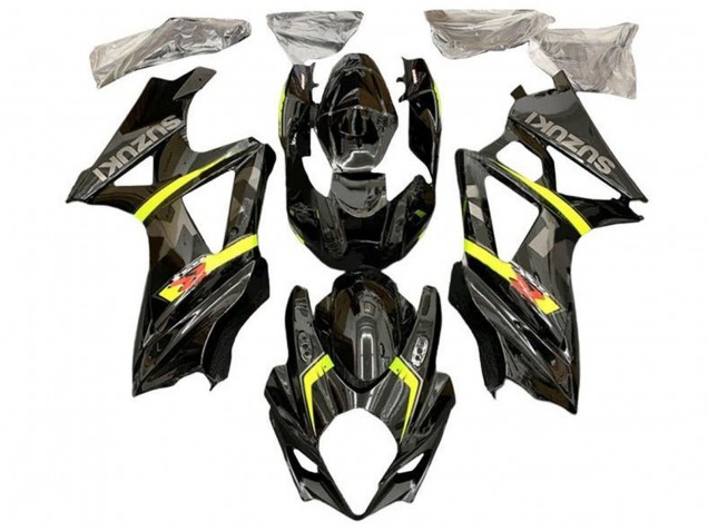 2007-2008 Suzuki GSXR 1000 Motorcycle Fairings - Black Yellow Red Grey UK Manufacturers