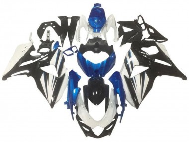 2009-2016 Suzuki GSXR 1000 Bike Fairings - White Blue Glossy Black UK Manufacturers