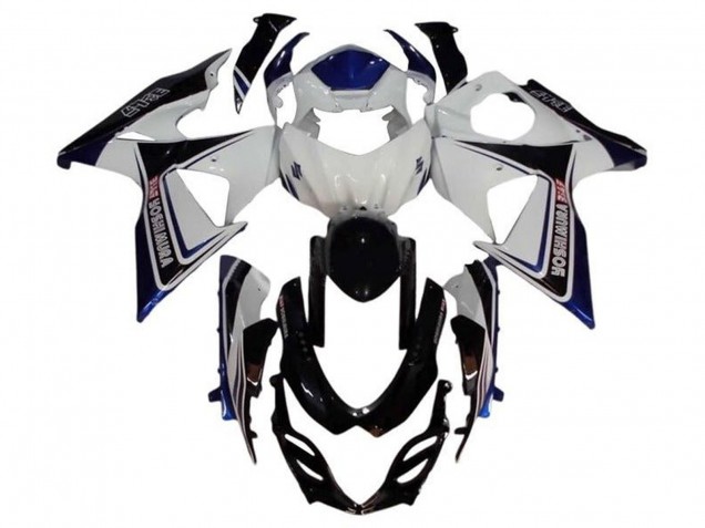 2009-2016 Suzuki GSXR 1000 Motorcycle Fairing - White Blue Black Yoshimura UK Manufacturers