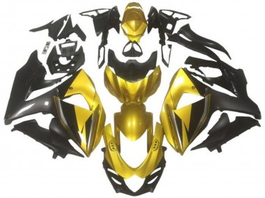 2009-2016 Suzuki GSXR 1000 Motorcycle Fairings - Gold Black Dark Grey UK Manufacturers