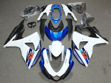 2009-2016 Suzuki GSXR 1000 Bike Fairings - White Blue Black UK Manufacturers