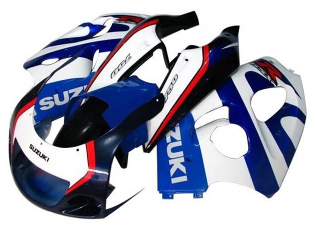 1996-2000 Suzuki GSXR 600 / GSXR 750 Motorcycle Fairings - Blue White Dark Blue Red UK Manufacturers