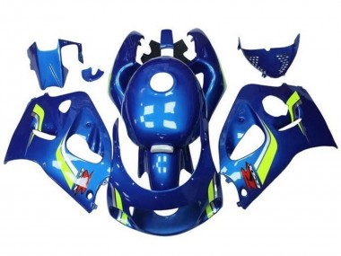 1996-2000 Suzuki GSXR 600 / GSXR 750 Motorcycle Fairings - Blue Yellow White UK Manufacturers