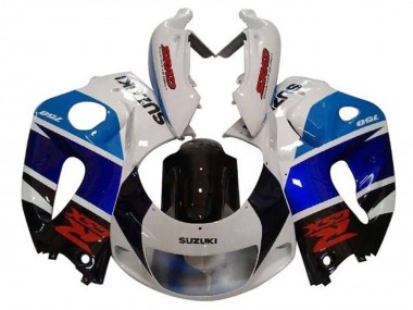 1996-2000 Suzuki GSXR 600 / GSXR 750 Motorcycle Fairings - White Black Double Blue Red UK Manufacturers