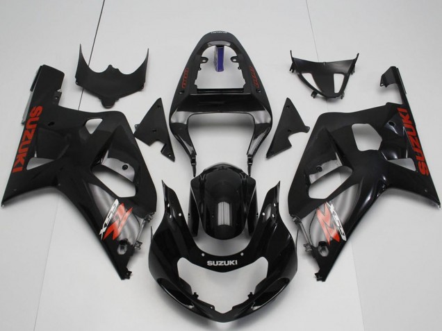 2001-2003 Suzuki GSXR 600 / GSXR 750 Motorcycle Fairings - Glossy Black Red UK Manufacturers