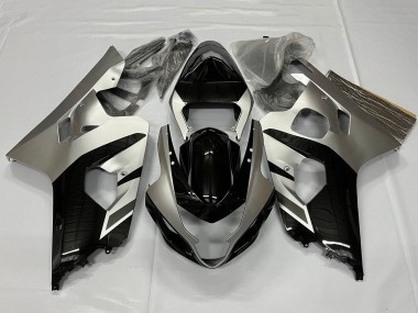 2001-2003 Suzuki GSXR 600 / GSXR 750 Motorcycle Fairings - Silver Glossy Black UK Manufacturers
