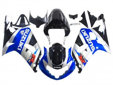 2001-2003 Suzuki GSXR 600 / GSXR 750 Motorcycle Fairings - Blue Silver Glossy Black UK Manufacturers