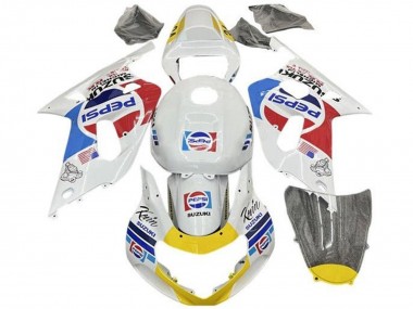 2001-2003 Suzuki GSXR 600 / GSXR 750 Motorcycle Fairings - White Blue Red Yellow Pepsi UK Manufacturers
