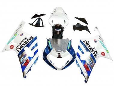 2001-2003 Suzuki GSXR 600 / GSXR 750 Motorcycle Fairings - White Blue Stripe Red Black UK Manufacturers