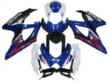 2008-2010 Suzuki GSXR 600 / GSXR 750 Motorcycle Fairings - White Blue Red Black UK Manufacturers