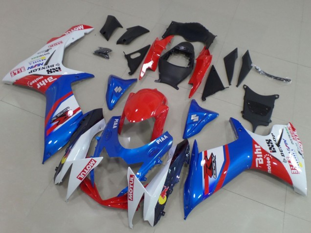 2011-2024 Suzuki GSXR 600 / GSXR 750 Motorcycle Fairings - Blue Red White UK Manufacturers