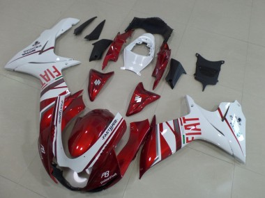 2011-2024 Suzuki GSXR 600 / GSXR 750 Motorcycle Fairings - Candy Red White Fiat UK Manufacturers