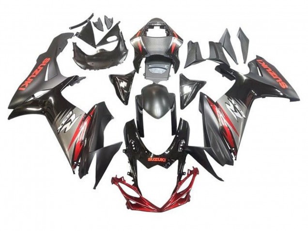 2011-2024 Suzuki GSXR 600 / GSXR 750 Motorcycle Fairings - Black Grey Red UK Manufacturers
