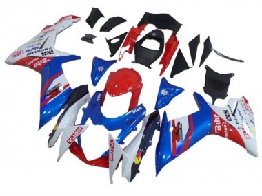 2011-2024 Suzuki GSXR 600 / GSXR 750 Motorcycle Fairings - Blue White Red Motul UK Manufacturers