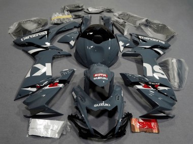 2011-2024 Suzuki GSXR 600 / GSXR 750 Motorcycle Fairings - Dark Nardo Grey White Black Red Motul UK Manufacturers