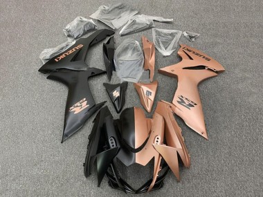 2011-2024 Suzuki GSXR 600 / GSXR 750 Motorcycle Fairings - Matte Black Copper Brown Split UK Manufacturers