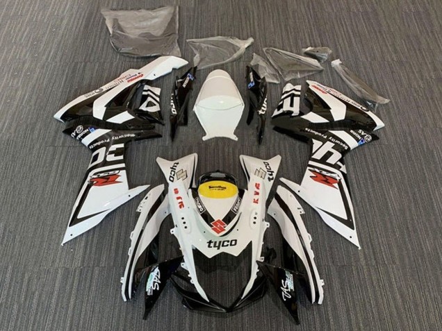 2011-2024 Suzuki GSXR 600 / GSXR 750 Motorcycle Fairings - White Black Yellow Red Tyco UK Manufacturers