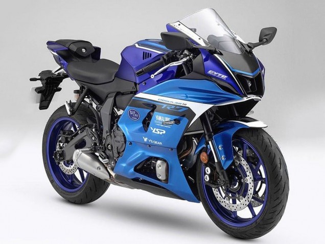 2021-2024 Yamaha YZF R7 Motorcycle Fairings - Matte Blue Matte Light Blue UK Manufacturers